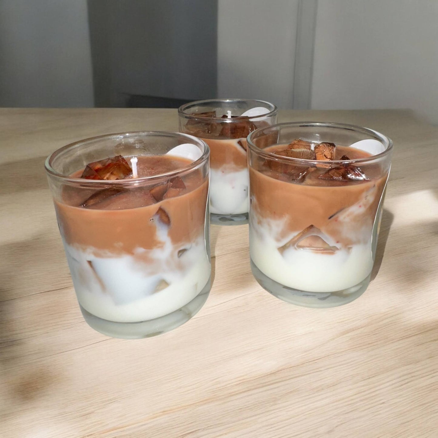 Iced Coffee Latte Decorative Candle
