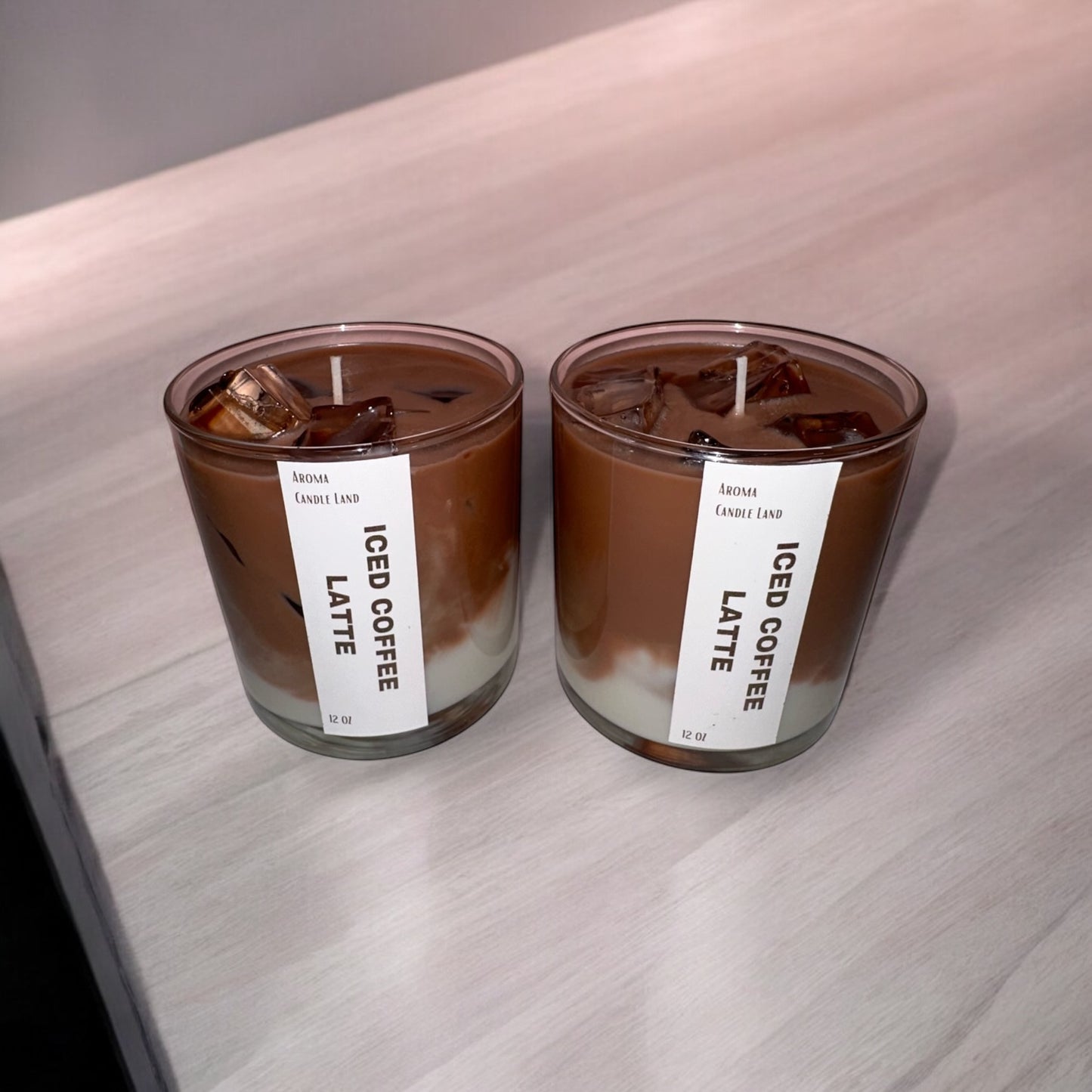 Iced Coffee Latte Decorative Candle