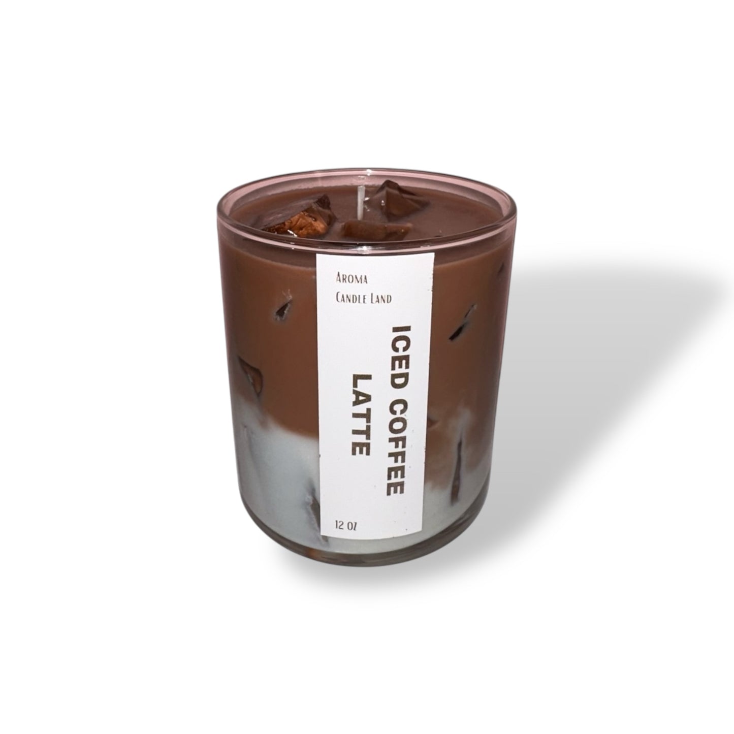 Iced Coffee Latte Decorative Candle