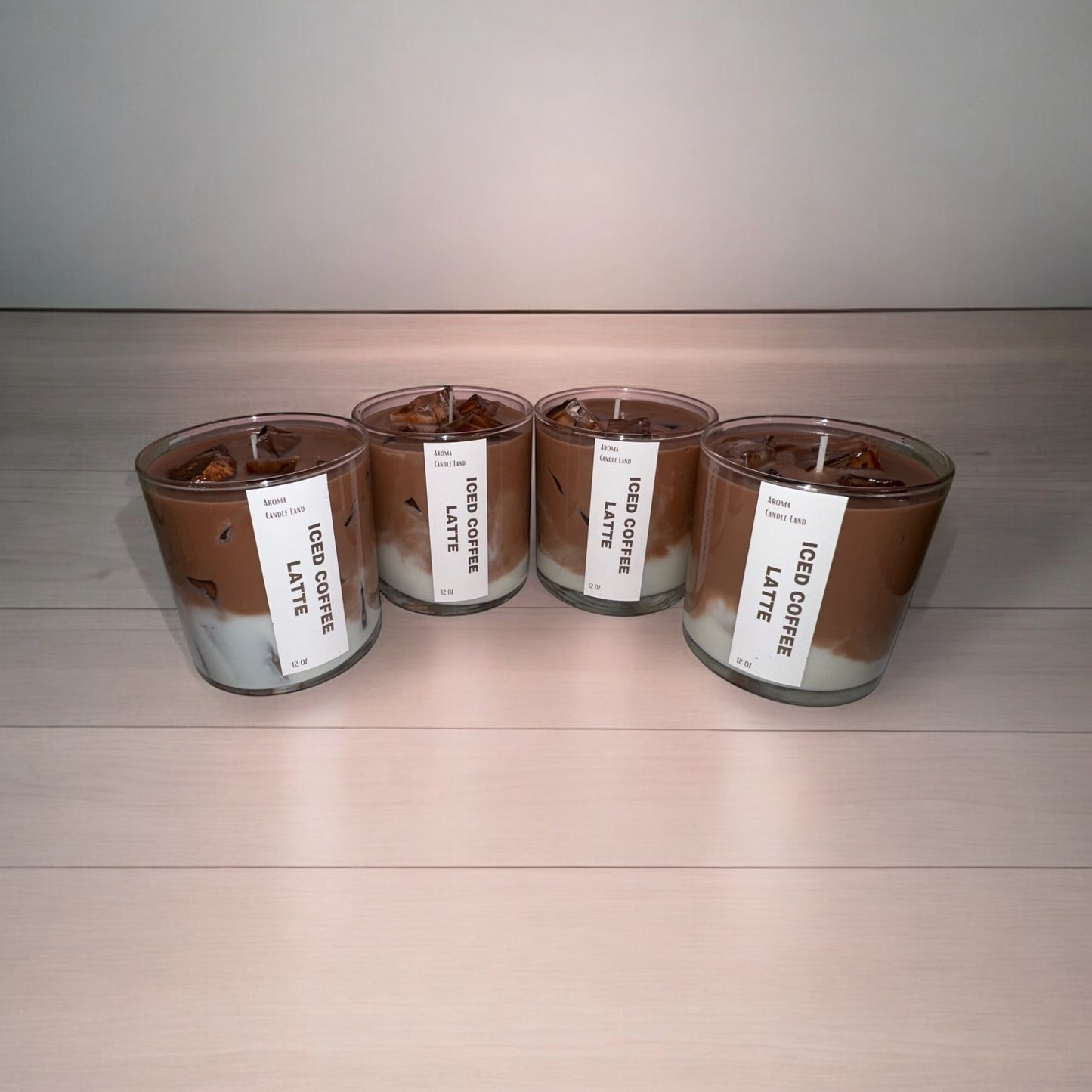 Iced Coffee Latte Decorative Candle