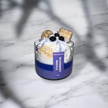 Blueberry Waffle Decorative Candle